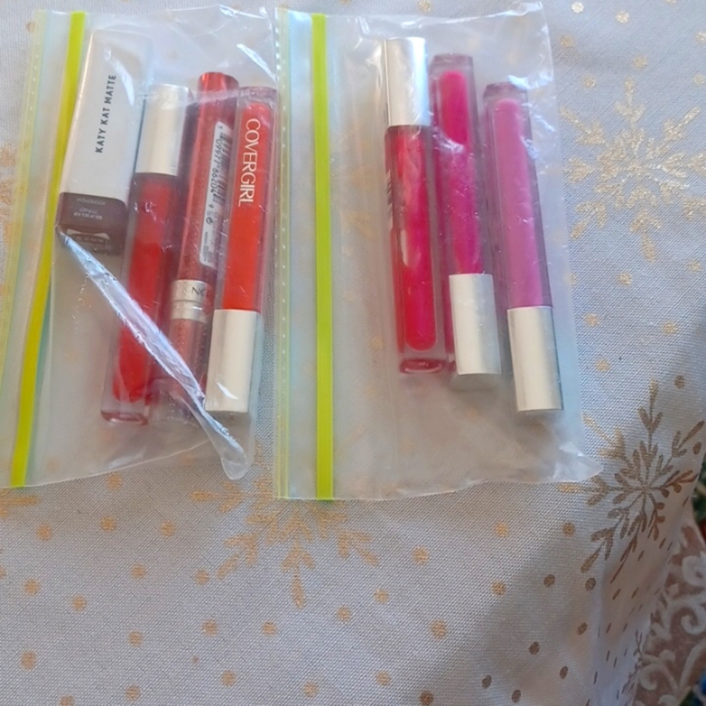 Seven lipsticks assorted colors